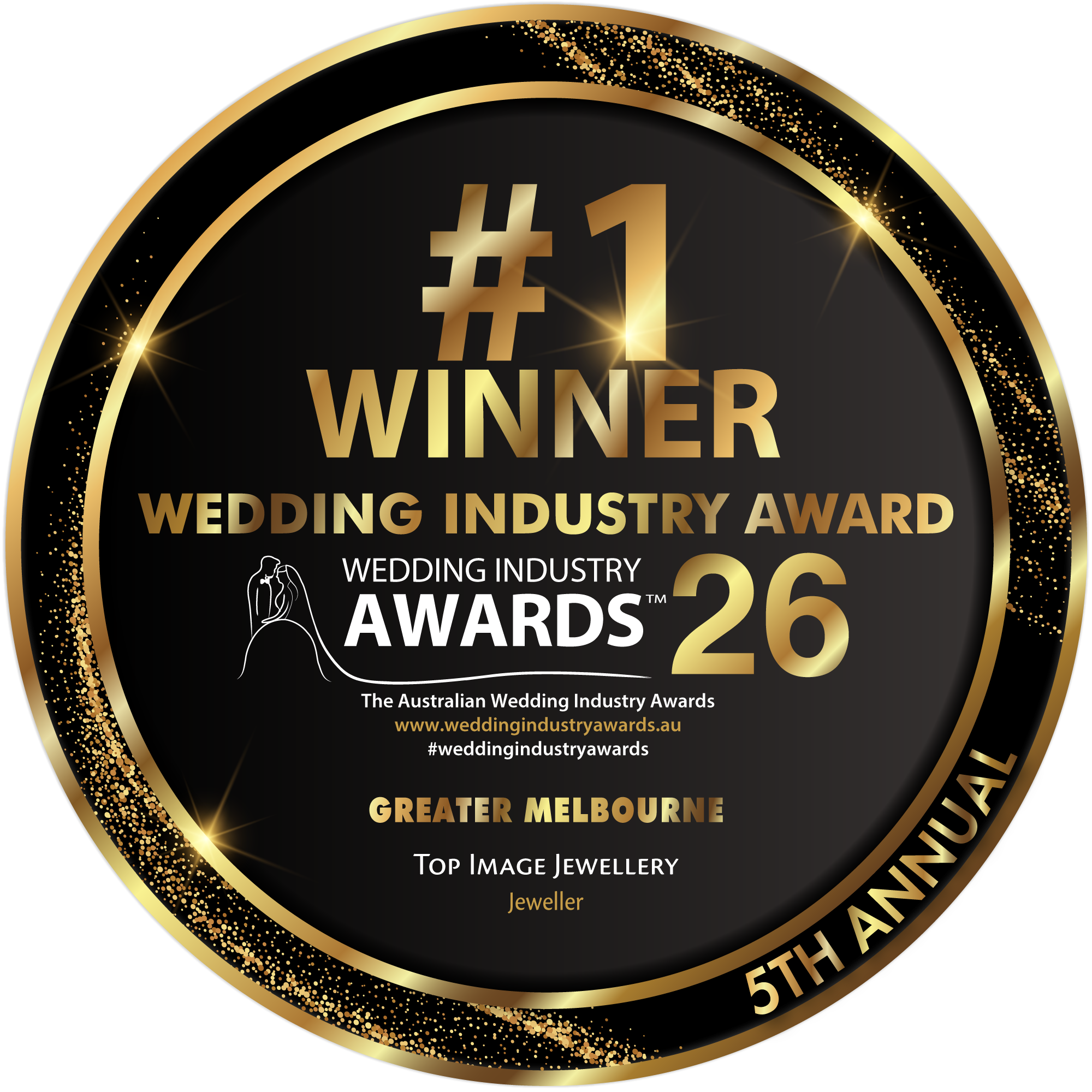Wedding Industry Awards #1 Winner 2026 - Greater Melbourne Jeweller
